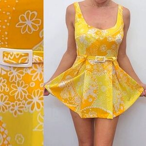 1950s authentic Elizabeth Stewart vintage Marilyn Monroe floral tennis dress 4